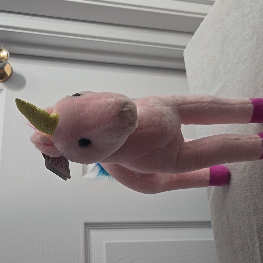 Wild Republic Unicorn NWT & 3 Bendable Flowers - Picture 2 of 7